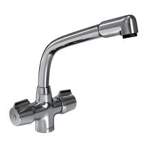 Carron Phoenix Aztec Dual Twist Handles Kitchen Tap - Chrome - 115.0019.342