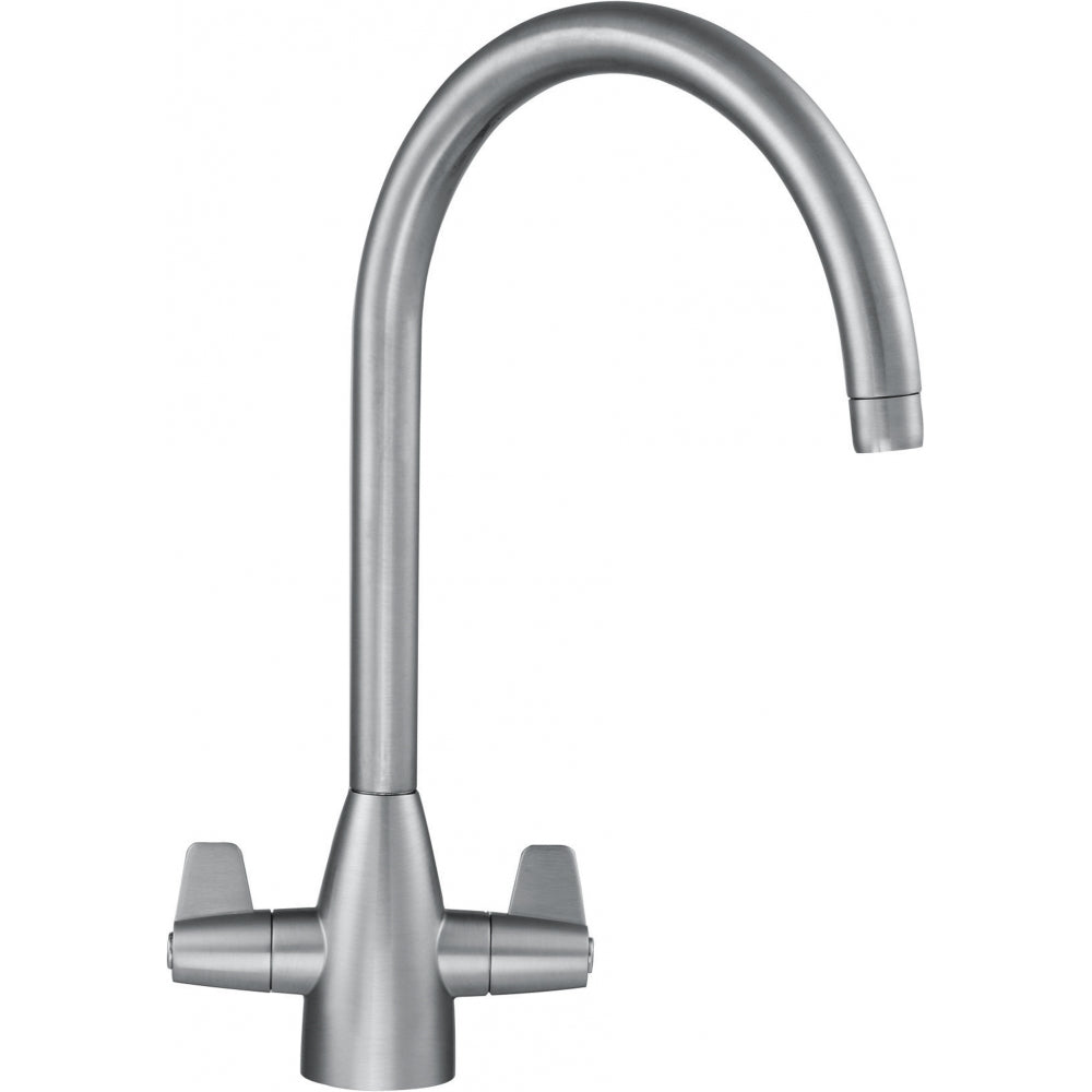 Franke 115.0049.940 Davos J Spout Swivel Kitchen Tap - Decor Steel