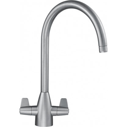 Franke 115.0049.940 Davos J Spout Swivel Kitchen Tap - Decor Steel