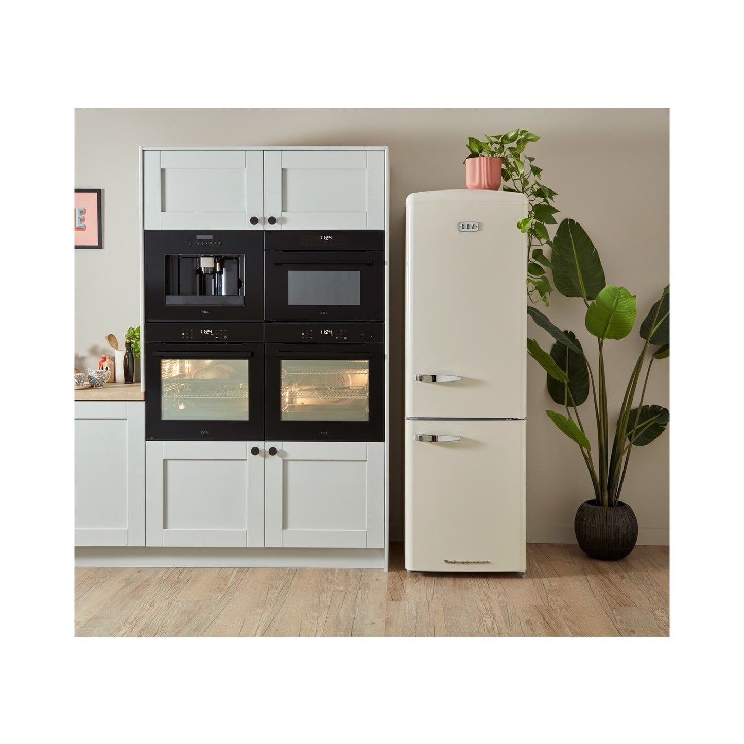 CDA 60/40 Retro Freestanding Fridge Freezer - Florence Barley