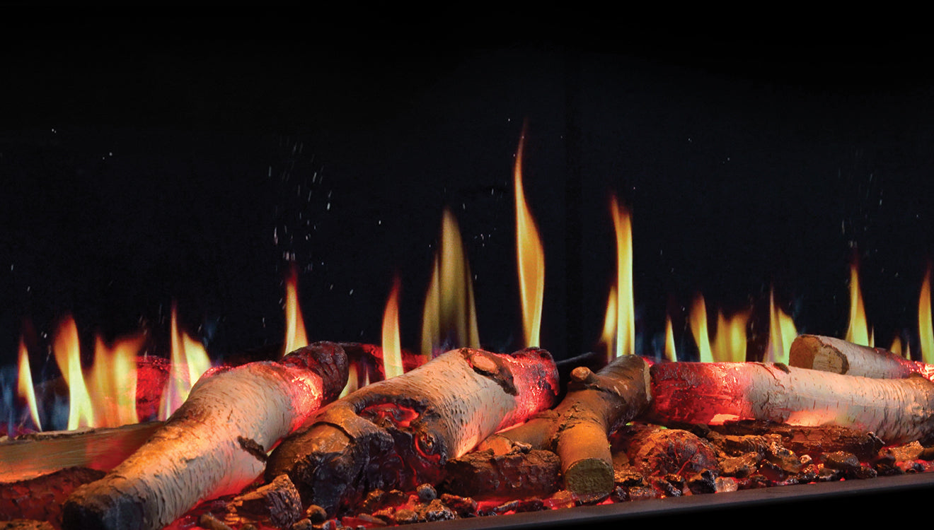 Onyx Fusion 150RW Electric Fire with Real Wood Logscape