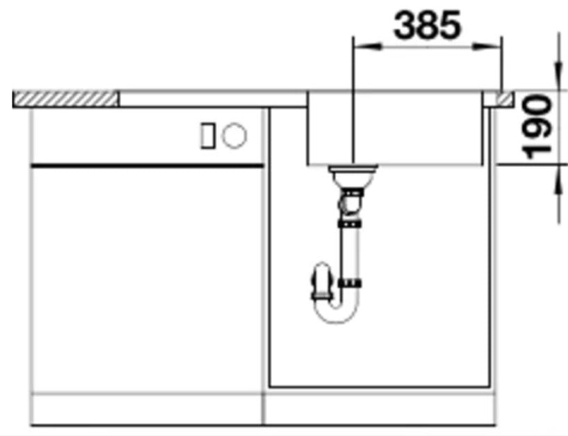 Blanco 236784 Dinas XL 6 S Inset Sink - Stainless Steel