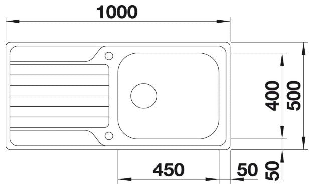 Blanco 236784 Dinas XL 6 S Inset Sink - Stainless Steel