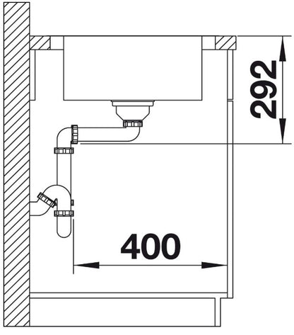 Blanco 236784 Dinas XL 6 S Inset Sink - Stainless Steel