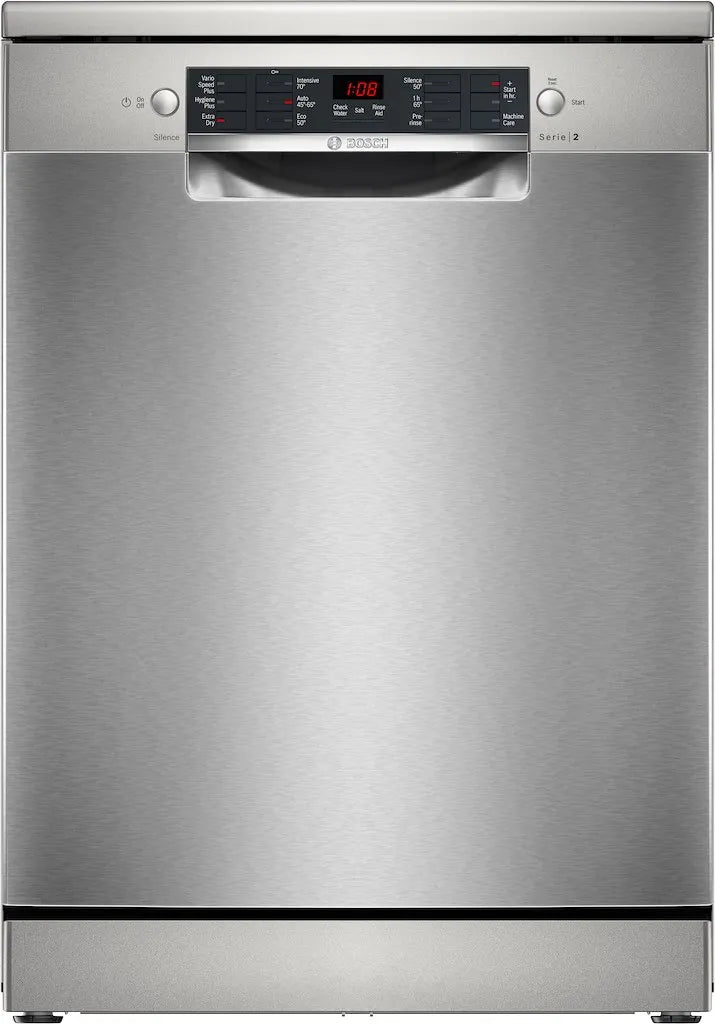 Bosch SMS26AI08G 60cm Series 2 Freestanding Dishwasher - Silver