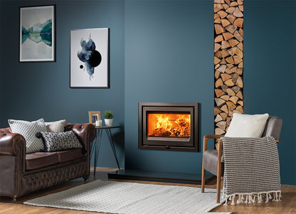 Stovax Vogue 700 Inset Wood Burning Stove - Matt Black