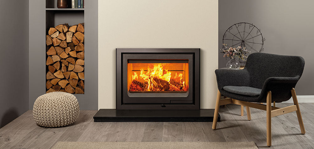 Stovax Vogue 700 Inset Wood Burning Stove - Matt Black