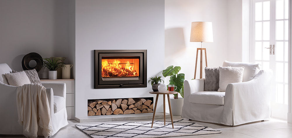 Stovax Vogue 700 Inset Wood Burning Stove - Matt Black