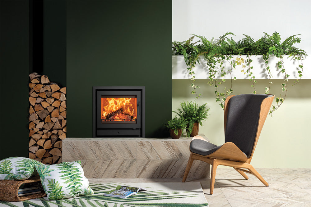 Stovax Riva2 50 Woodburning Cassette with XS Frame - Matt Black