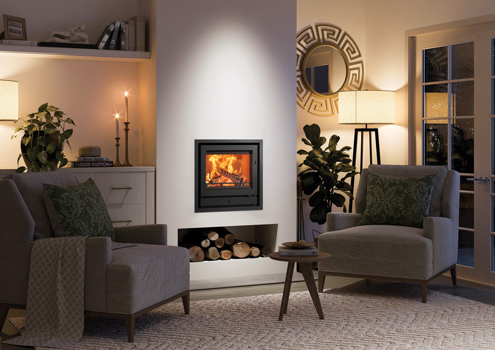 Stovax Riva2 50 Woodburning Cassette with XS Frame - Matt Black