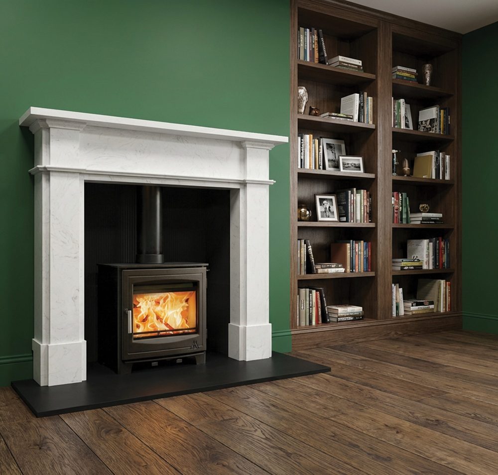 Mourne Eco 5 Wide Multi-fuel Stove - Matt Black