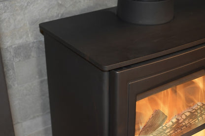 Mourne Eco 5 Wide Multi-fuel Stove - Matt Black
