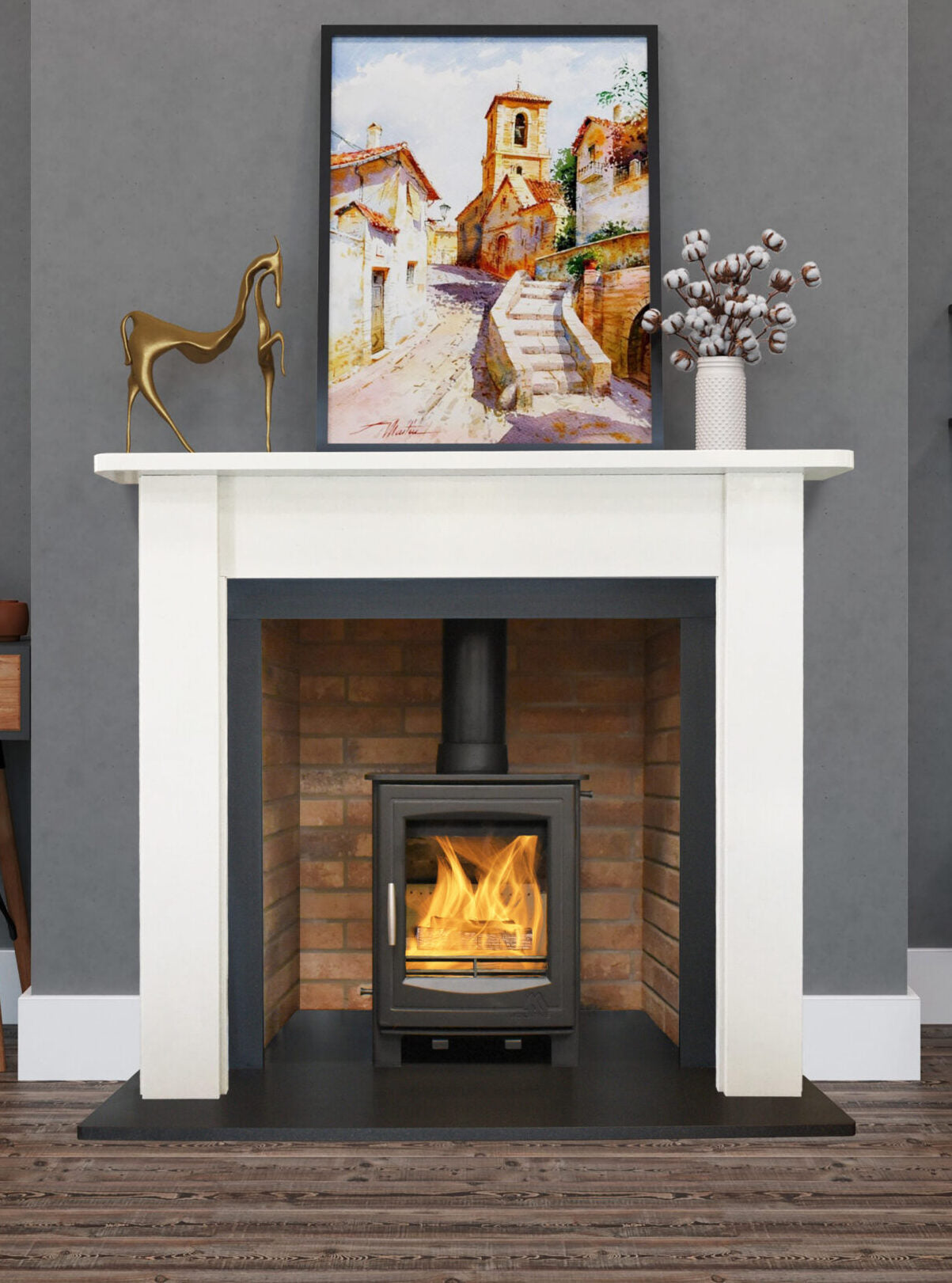 Mourne Eco 5 Multi-fuel Stove - Matt Black