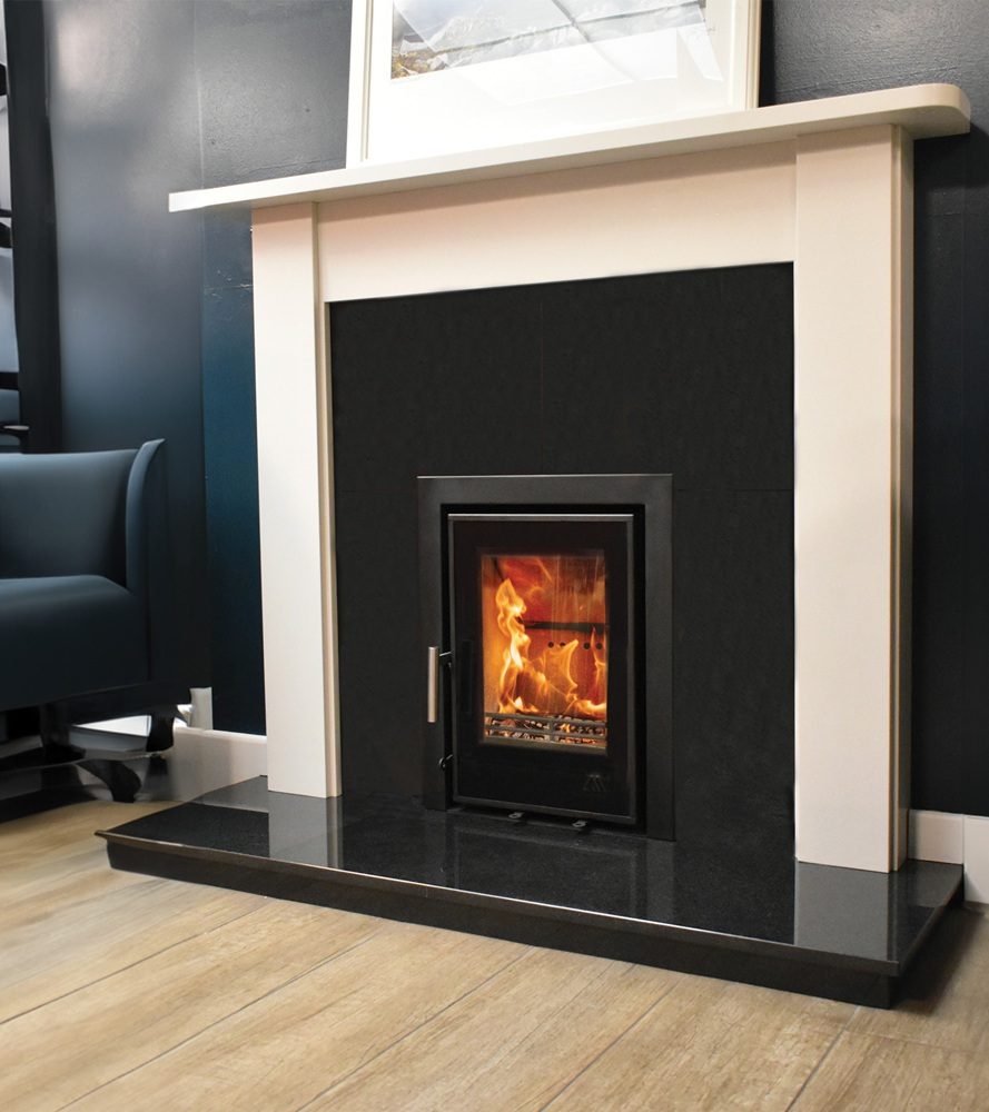 Mourne Eco Inset 400 Multi-fuel Stove - Matt Black