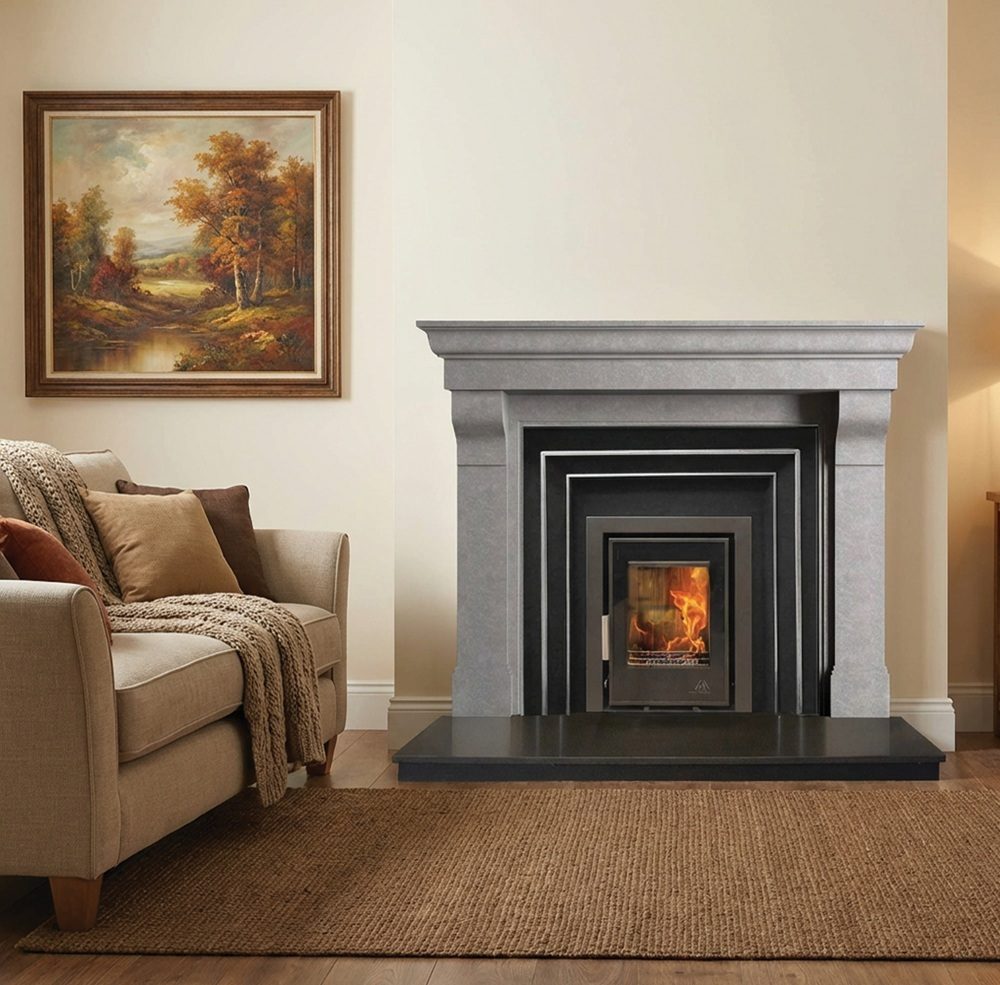 Mourne Eco Inset 400 Multi-fuel Stove - Matt Black