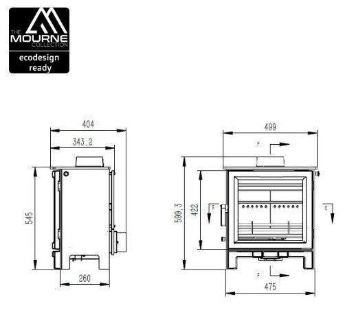 Mourne Eco Summit 5 Multi-fuel Stove - Matt Black