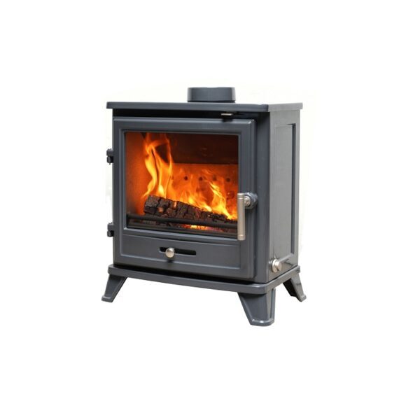Mourne Eco Bassington Multi-fuel Stove - Oxford Grey Enamel