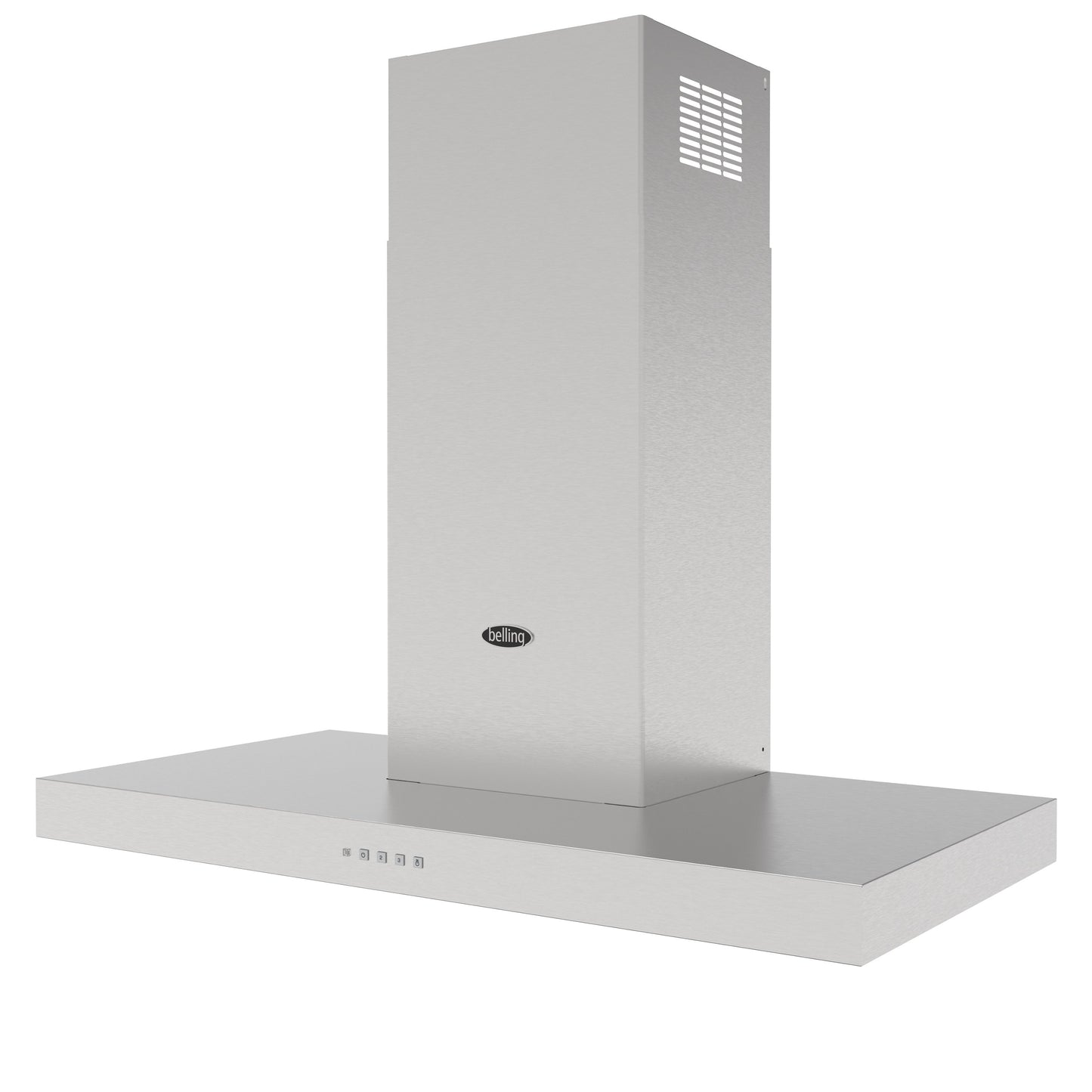 Belling 444411663 Cookcentre 90cm T-Shape Chimney Hood - Stainless Steel
