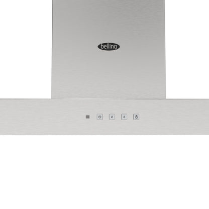 Belling 444411663 Cookcentre 90cm T-Shape Chimney Hood - Stainless Steel