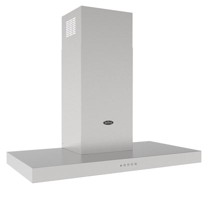 Belling 444411663 Cookcentre 90cm T-Shape Chimney Hood - Stainless Steel
