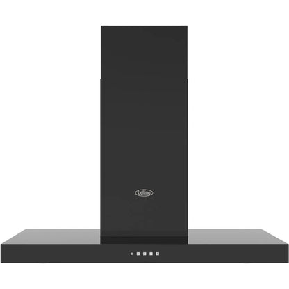 Belling 444411662 Cookcentre 90cm T-Shape Chimney Hood - Black