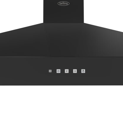 Belling 444411673 100cm FarmHouse Pyramid Chimney Cooker Hood - Black