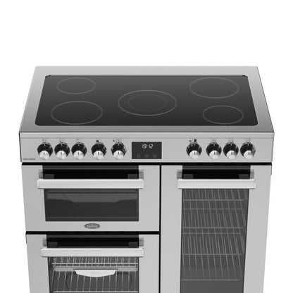 Belling 444411792 Cookcentre 90cm Electric Range Cooker - Stainless Steel