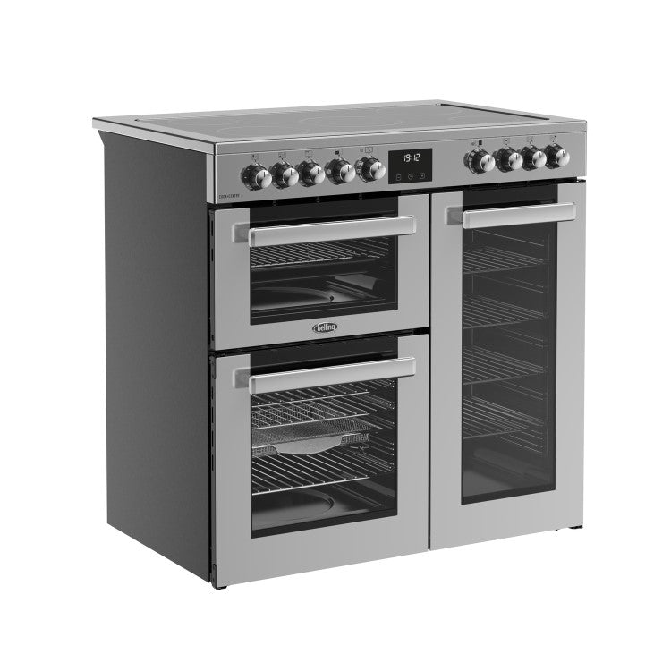 Belling 444411792 Cookcentre 90cm Electric Range Cooker - Stainless Steel