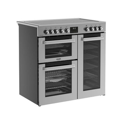Belling 444411792 Cookcentre 90cm Electric Range Cooker - Stainless Steel