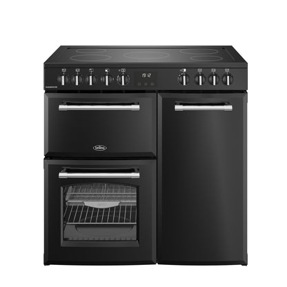 Belling 444411817 Farmhouse 90cm Electric Range Cooker - Black