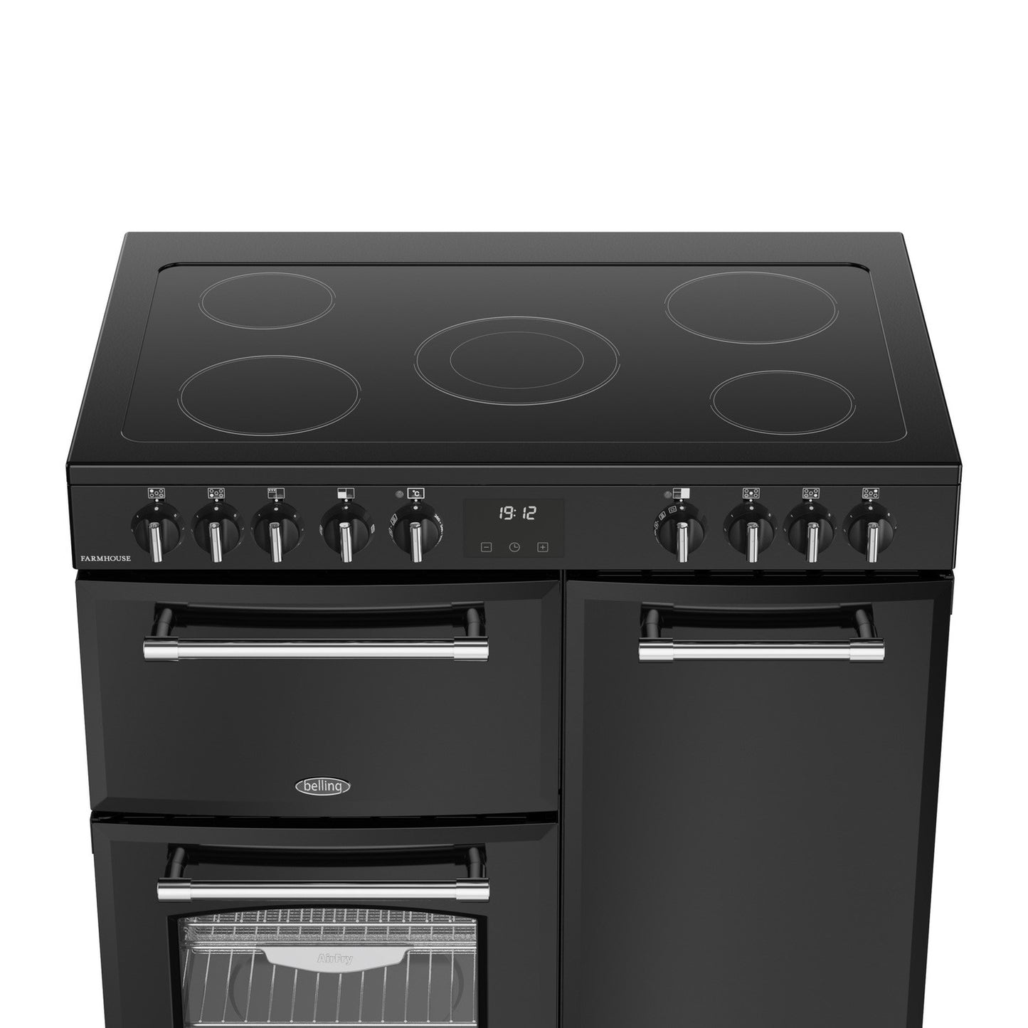 Belling 444411817 Farmhouse 90cm Electric Range Cooker - Black