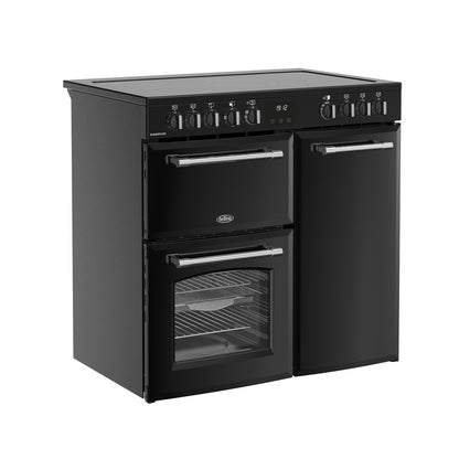 Belling 444411817 Farmhouse 90cm Electric Range Cooker - Black