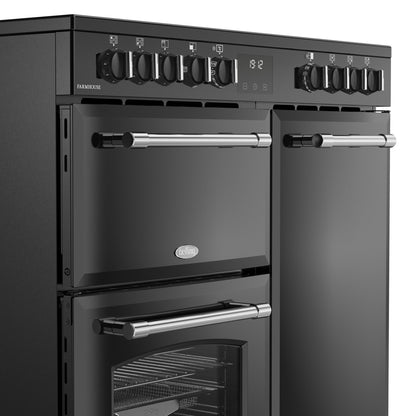 Belling 444411817 Farmhouse 90cm Electric Range Cooker - Black