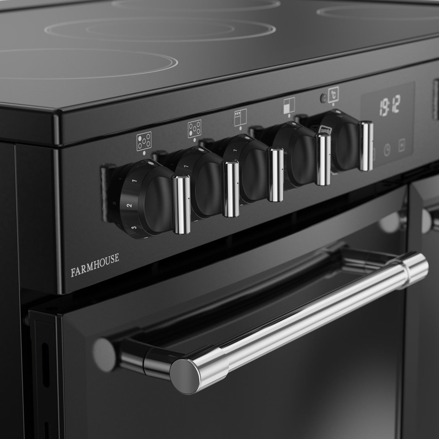 Belling 444411817 Farmhouse 90cm Electric Range Cooker - Black