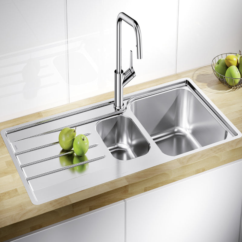 *DISPLAY MODEL* Blanco 454729 Lemis 6-S IF Inset 1.5 Bowl Kitchen Sink - Stainless Steel