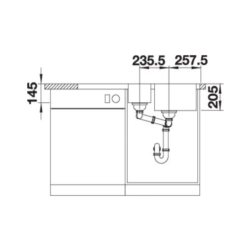 *DISPLAY MODEL* Blanco 454729 Lemis 6-S IF Inset 1.5 Bowl Kitchen Sink - Stainless Steel