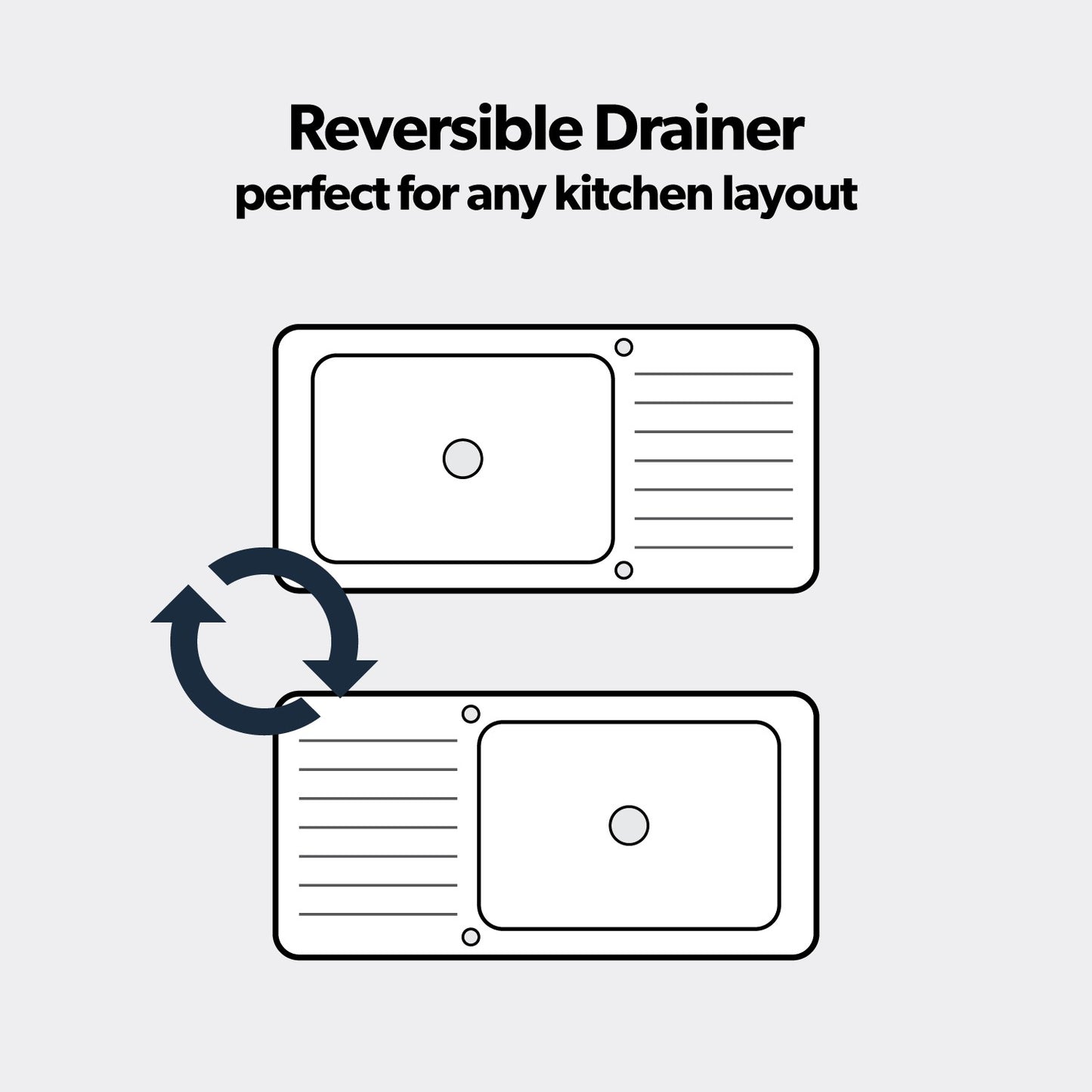 Blanco 456452 Tipo 45 S Single Bowl Reversible Inset Stainless Steel Kitchen Sink