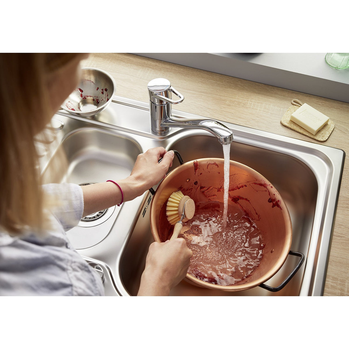 Blanco 456455 Tipo II 6S 1.5 Bowl Inset Kitchen Sink - Stainless Steel