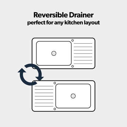 Blanco 456455 Tipo II 6S 1.5 Bowl Inset Kitchen Sink - Stainless Steel