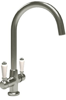 St. James 5004BF Eden Dual Lever Kitchen Tap - Brushed Chrome