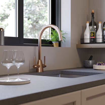 St. James 5005BC Ivy Dual Lever Kitchen Tap - Cooper