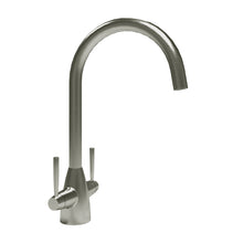 St. James 5005BF Ivy Twin Lever Kitchen Tap - Brushed Chrome
