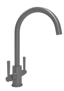 St. James 5006GG Noa Twin Lever Kitchen Tap - Gunmetal Grey