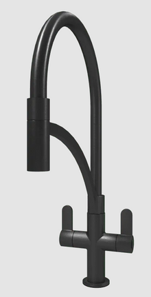 St. James 5010B Rayne Twin Lever Kitchen Tap - Black