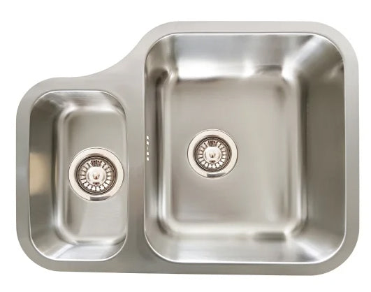 St. James 5038LK Otto 1.5 Bowl Left Handed Stainless Steel Sink