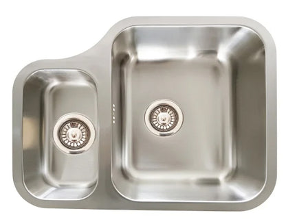 St. James 5038LK Otto 1.5 Bowl Left Handed Stainless Steel Sink