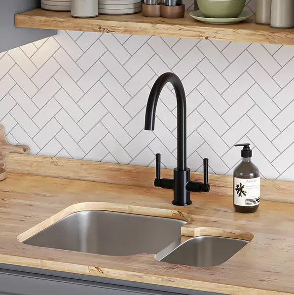 St. James 5038RK Otto 1.5 Bowl Right Handed Stainless Steel Sink