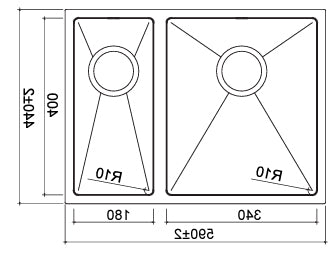 St. James 5065L Kaya 1.5 Bowl Left Handed Stainless Steel Sink