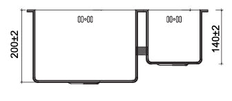 St. James 5065R Kaya 1.5 Bowl Right Handed Stainless Steel Sink