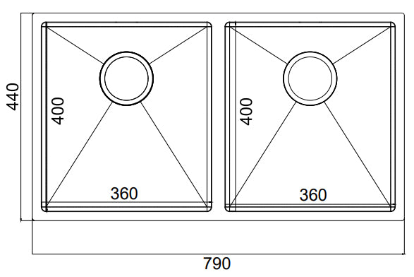 St James 5071 Kaya Double Bowl Kitchen Sink